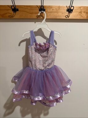 Lavender Sparkle Tulle Ballet Costume Dress for Girls